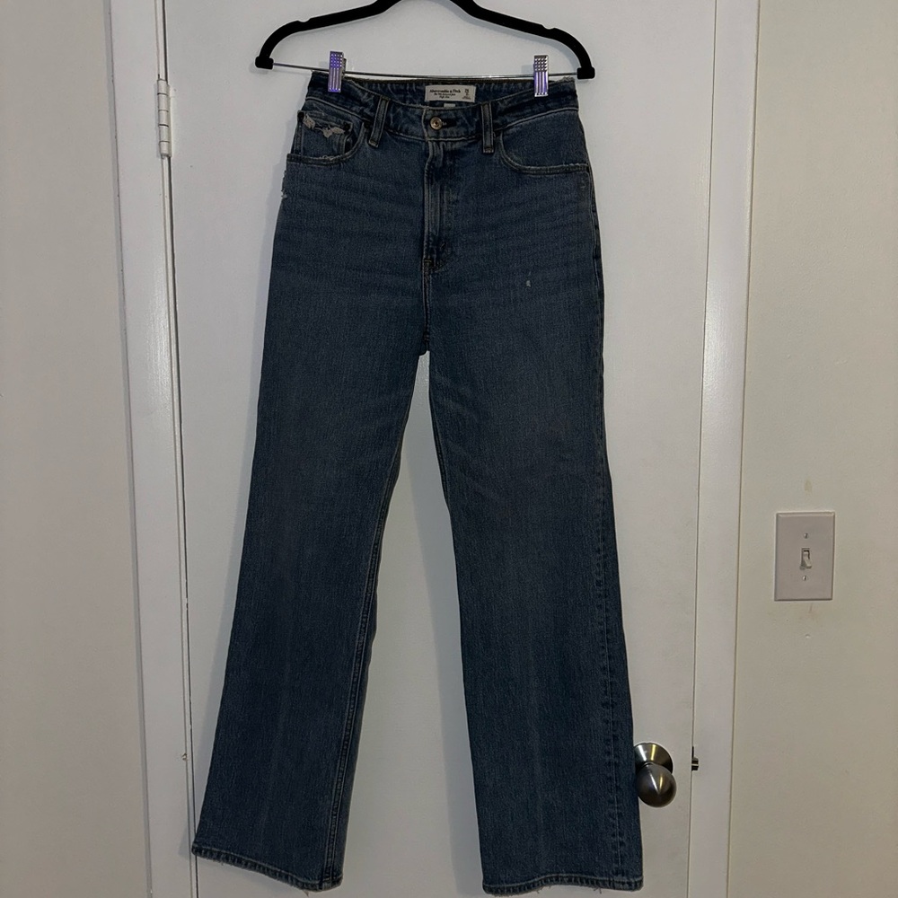 Abercrombie & Fitch Dark Blue Flare Jeans